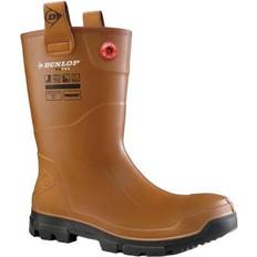 Dunlop Unisex Adult Purofort Rigpro Fur Lined Safety Wellington Boots - Black/Brown