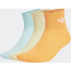 Guld Strømper adidas Pakke Med 3 Par Mellemlange Sportssokker - Guldfarve/Lyse Ul/Salviegrøn