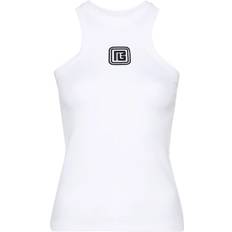 Balmain Tank Tops Balmain Retro Pb Tank Top - White