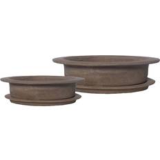 Ernst Terracotta Pot 2 Pieces Brown