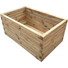 Simply Simply Wood Tanalised Pressure Treated Trough Planter Extra Large