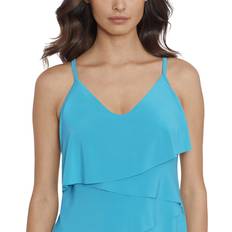 Turquoise - Women Tankinis Magicsuit Solid Chloe Tankini - Blue