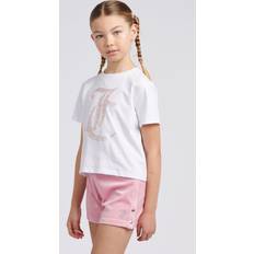 Juicy Couture Kids' Boxy T-Shirt & Velour Shorts Set - Pink Nectar