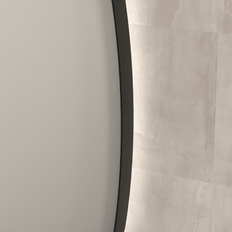 Badeværelsesmøbler Sanibell SP30 Spejl 160 x 80 cm På Børstet Metal Sort Aluramme