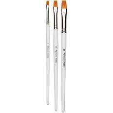 Panduro Hobby Penselset Flat 3 St Hobbyfärg
