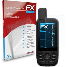 Sat Navs atFoliX 3x Screen Protection Film Garmin GPSMAP 66ST