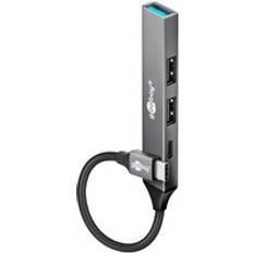 Slim 4-Port USB-C Hub 0.1m