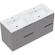 Badeværelsesmøbler Cosmic 4 Drawer Cabinet With Porcelain Matte Washbasin Sand