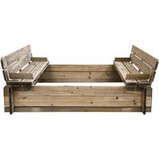 Jouets de Bac à Sable Cemonjardin Bac À Sable En Bois Avec Bancs