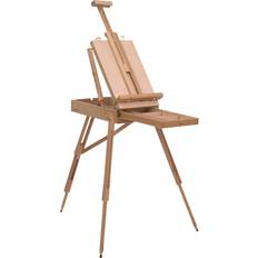 Brown Easels Homcom Portable Wooden Art Easel 61 x 45 x 21 cm