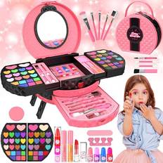 Kids Makeup Sets 66 pcs with Portable Stand