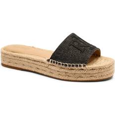 Stof Badesandaler Lauren Ralph Lauren Polly Cross-Dyed Canvas Espadrille - Beige