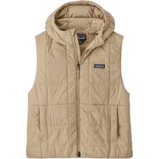 Patagonia Bruna Västar Patagonia Women's Light Gust Hooded Vest Syntetväst Dam - Beige