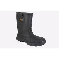 grafters Miller Safety Rigger Boot Waterproof - Black
