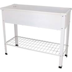 Hvid - Metal Krukker Esschert Design Hævet Blomsterbed Hvid 100x40x80 cm Krukke