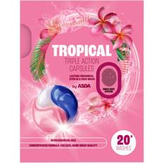 Tablets Textile Cleaners Asda Tropical Triple Action Capsules 20 Washes