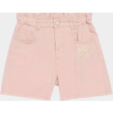 GOLDEN GOOSE Girl's Journey Logo Embroidered Shorts - Shadow Gray
