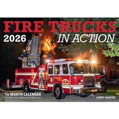 Fire Trucks in Action 2026 16-Month Calendar