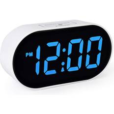Alarm Clocks Plumeet Digital Alarm Clock with Adjustable Brightness Dimmer