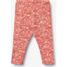 Wheat Jersey Leggings Jules - Coral Flowers