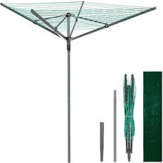 Vivo 45M Rotary Washing Line Heavy Duty Clothes Airer Dryer - Green