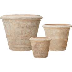 Wikholm form Terrakotta Krukor Wikholm form Quinn Kruka 3-set Antik Terrakotta 45/33/22 x 45/33/25 cm
