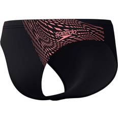 Polyamid Underbukser Speedo Men's Medley Logo 7cm Brief - Black/Coral