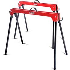 Excel Compact Folding Steel Saw Horse Twin Pack