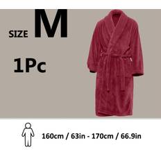 Orange Robes Flemye Unisex Extra Warm Coral Fleece Bathrobe - Mens/Women/Adult
