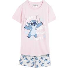 Rosa Pyjamasar Stitch Sommarpyjamas Barn - Rosa