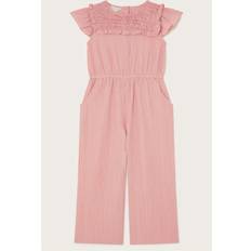Pink Jumpsuits Children's Clothing Monsoon Kids' Crinkle Smock Jumpsuit - Pink