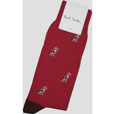 Paul Smith Underwear Paul Smith Mens Dog Pattern Socks - Dark Red