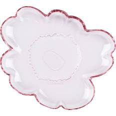 Marimekko Unikko Glasfat 20 cm Light Pink Flat tallrik 20cm