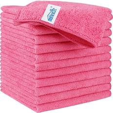 Microfiber Cleaning Cloth 12 Pack Pink