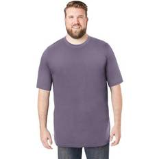 Boulder Creek Men's Big & Tall Heavyweight Jersey Crewneck T-Shirt - Purple Sage