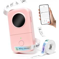 Pink Label Printers & Label Makers Phomemo D30 Label Maker Machine Pink