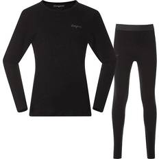 Bergans Kids Allround Merino Baselayer Set - Black