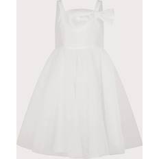 Monsoon Kids' Betty Bow Dress - Ivory