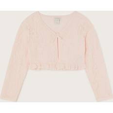 Cardigans Children's Clothing on sale Monsoon Kids' Lace Bow Cardigan - Pink