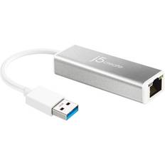 Network Cards j5create USB 3.0 To RJ45 Gigabit Ethernet Adapter