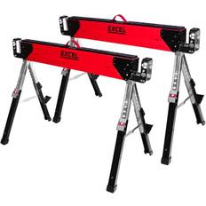 Portable Steel Saw Horse Twin Pack