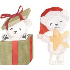 That's Mine White Wallsticker Santa Bears 19 cm
