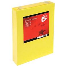 5 Star Coloured Copier Paper 80gsm A4 Deep Yellow 500 Sheets