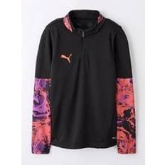 Orange Sweatshirts Puma Træningstrøje IndividualCUP 1/4 Lynlås - Sort Børn