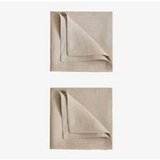 Panni & Tessuti Sklum Set Di 2 Tovaglioli Di Lino Zendan Beige Crema Panni & Tessuti Beige