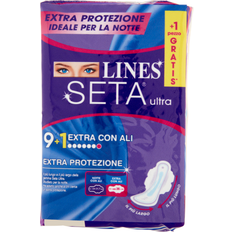 Protezioni Mestruali Lines Seta ultra Extra con Ali 9+1 Assorbenti - -