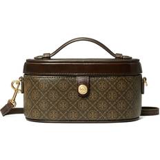 Toiletry Bags & Cosmetic Bags Tory Burch T Monogram Coated Canvas Vanity Case - French Press