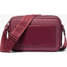 Michael Kors Purple Handbags Michael Kors Maeve Large Signature Logo Crossbody Bag - Purple