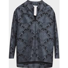 Max Mara Skjorter Max Mara Anemone Baroque Jacquard Shirt - Blue