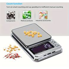 Kitchen Scales Zeuxo Precision Stainless Steel Electronic Scale 1000g